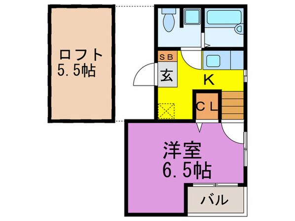 ベネフィスタウン井尻２の物件間取画像